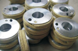 China Kevlar y ruedas de aluminio para el vidrio de doblez que modera el horno proveedor